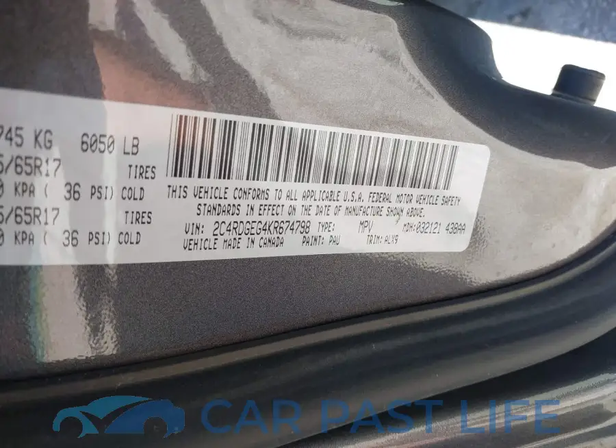 2C4RDGEG4KR674798# 9