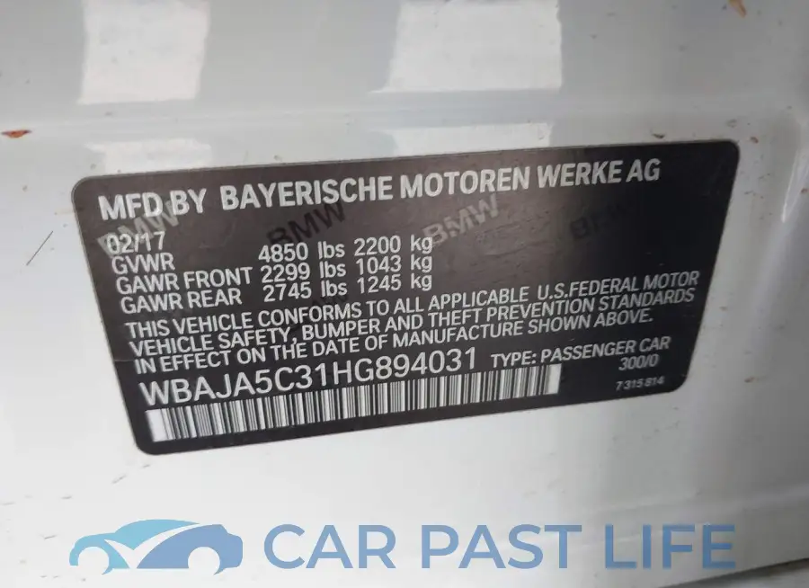 WBAJA5C31HG894031# 9
