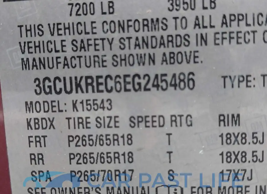 3GCUKREC6EG245486# 9