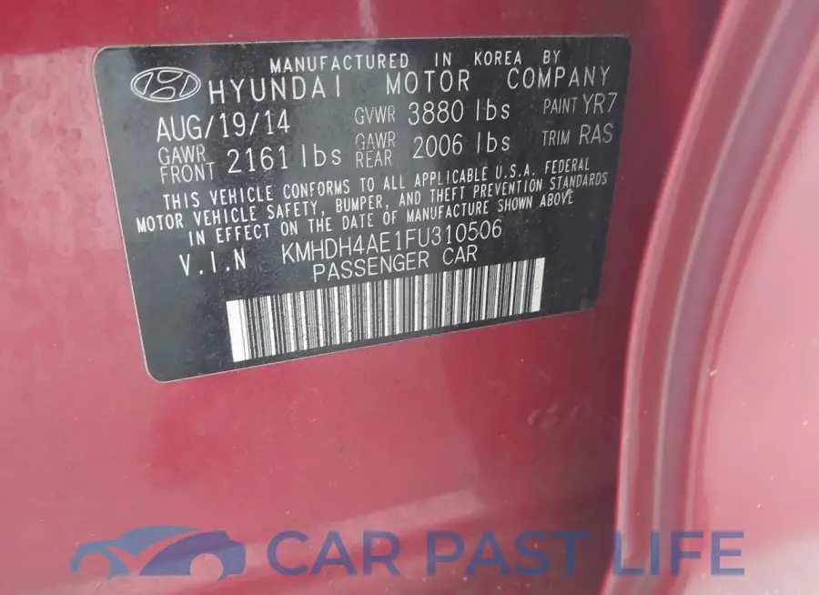 KMHDH4AE1FU310506# 9