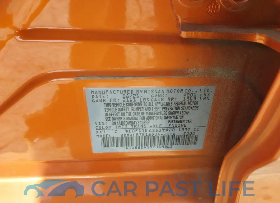 3N1AB8DV5MY319363# 9