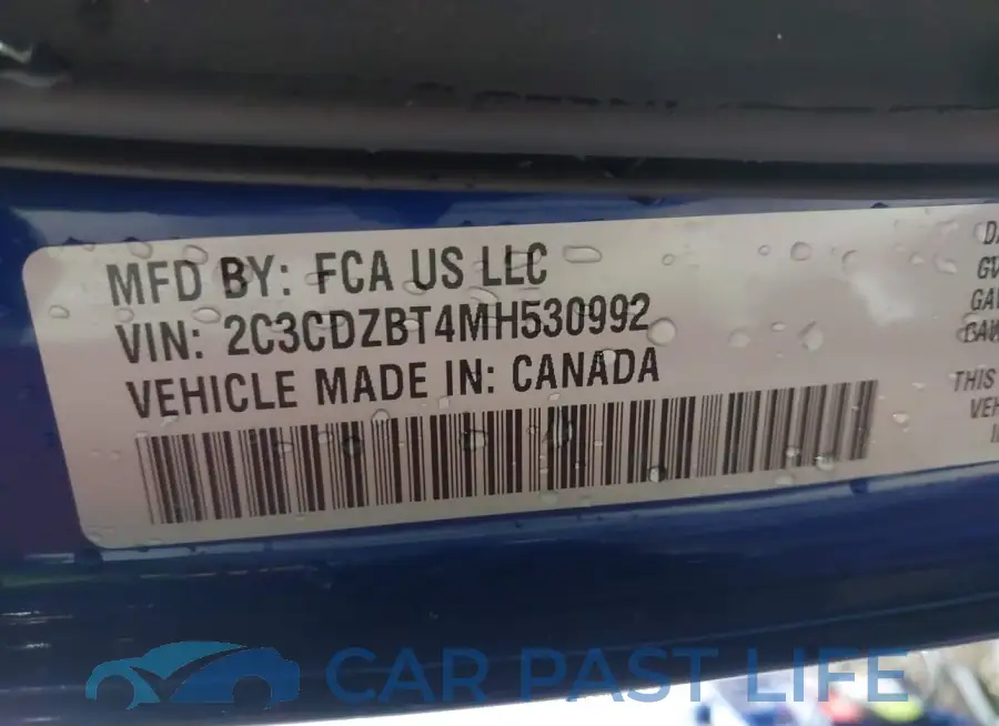 2C3CDZBT4MH530992# 9