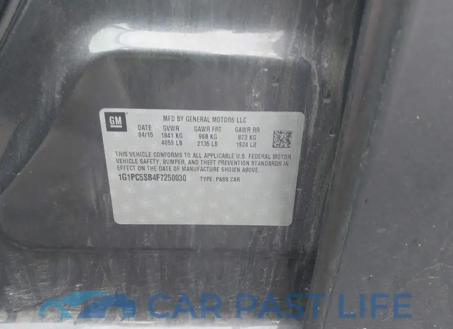 1G1PC5SB4F7250030# 9
