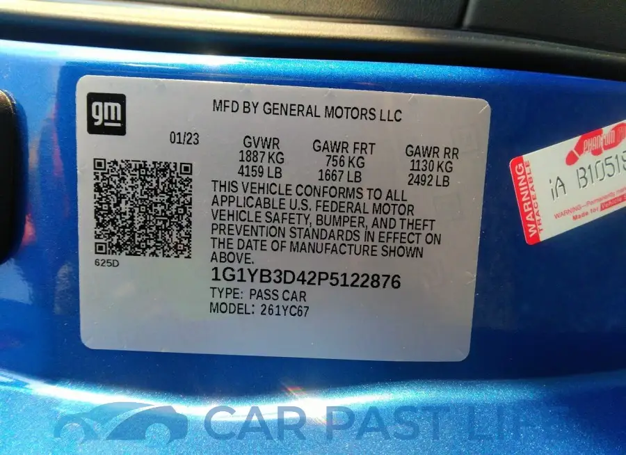 1G1YB3D42P5122876# 9