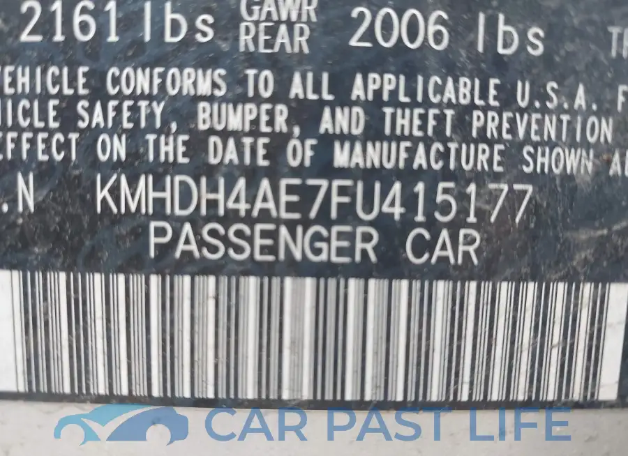 KMHDH4AE7FU415177# 9