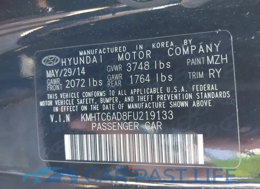 KMHTC6AD8FU219133# 9