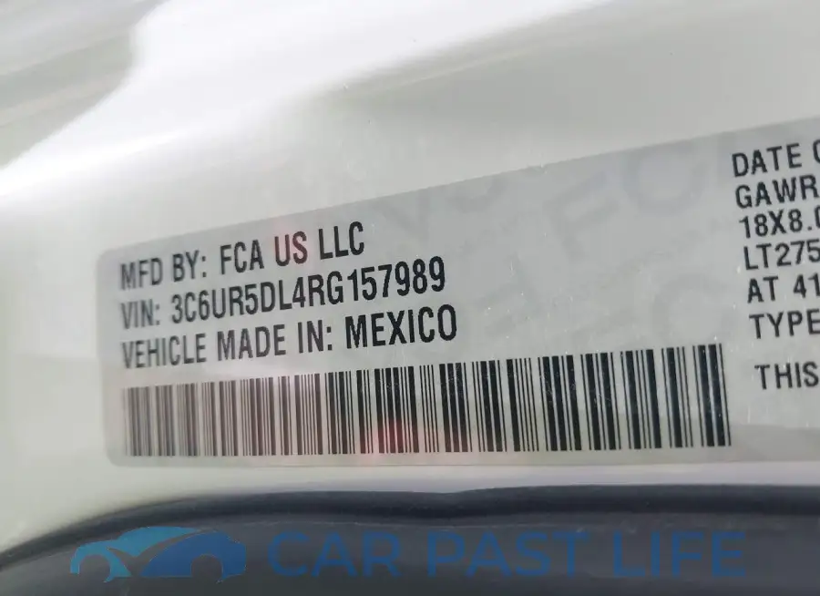 3C6UR5DL4RG157989# 9
