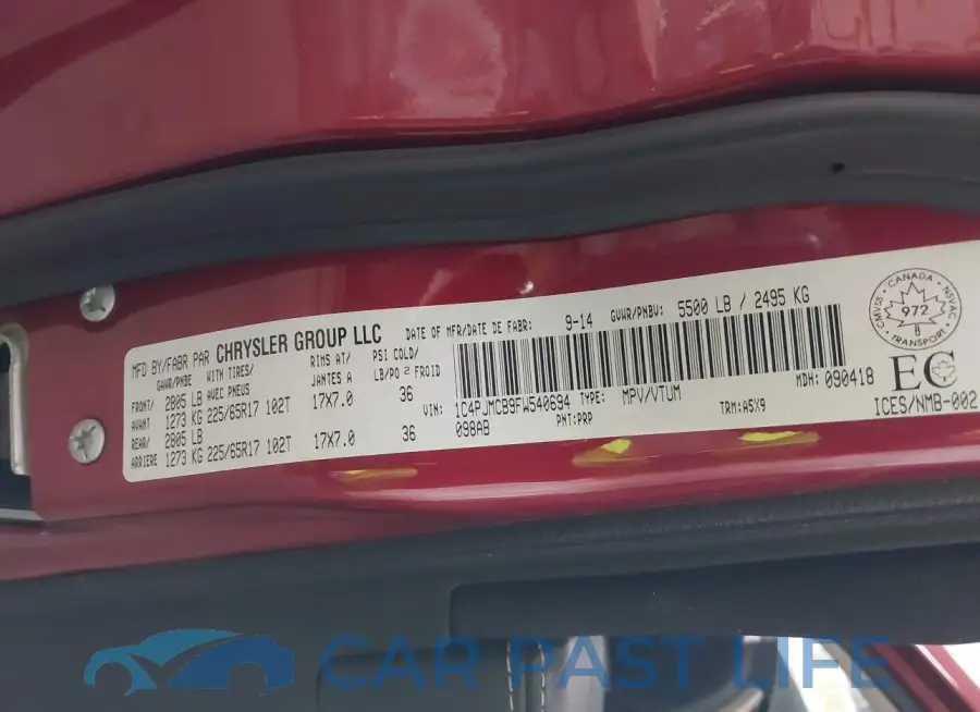1C4PJMCB9FW540694# 9