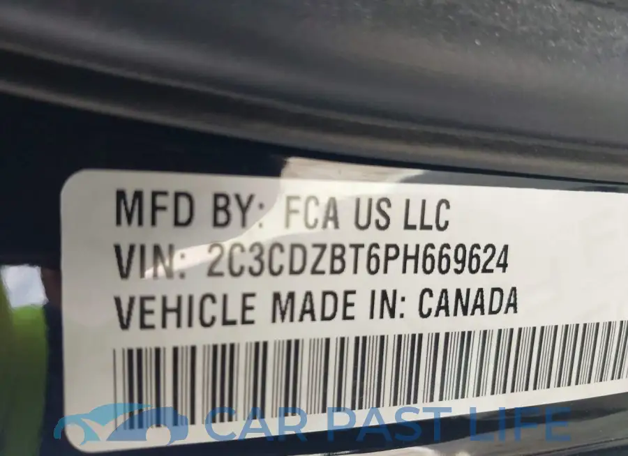 2C3CDZBT6PH669624# 9