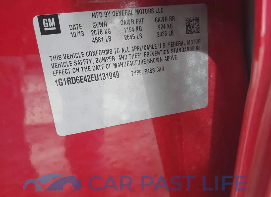 1G1RD6E42EU131949# 9