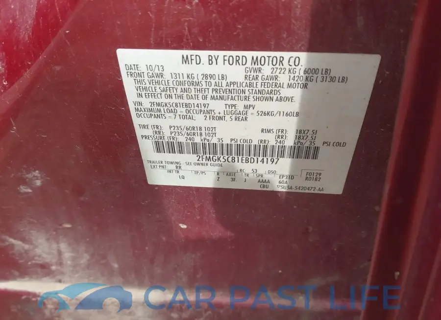 2FMGK5C81EBD14197# 9