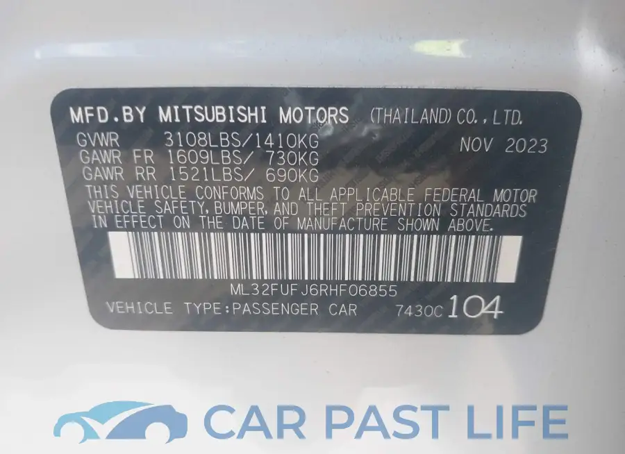ML32FUFJ6RHF06855# 9
