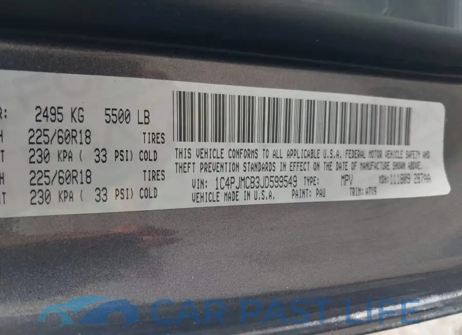 1C4PJMCB3JD599549# 9
