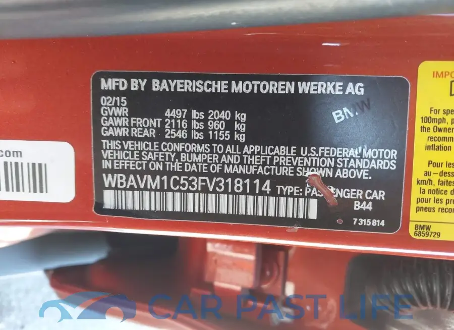 WBAVM1C53FV318114# 9