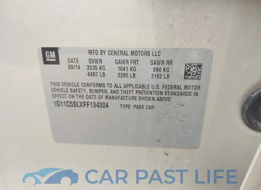 1G11C5SLXFF134304# 9