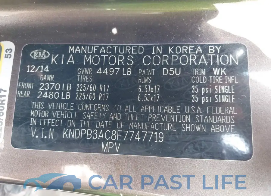 KNDPB3AC8F7747719# 9