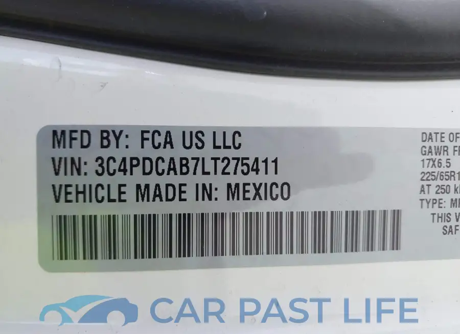 3C4PDCAB7LT275411# 9