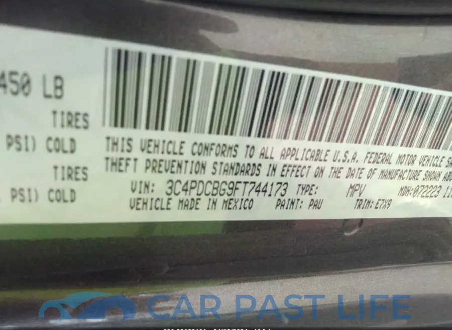 3C4PDCBG9FT744173# 10