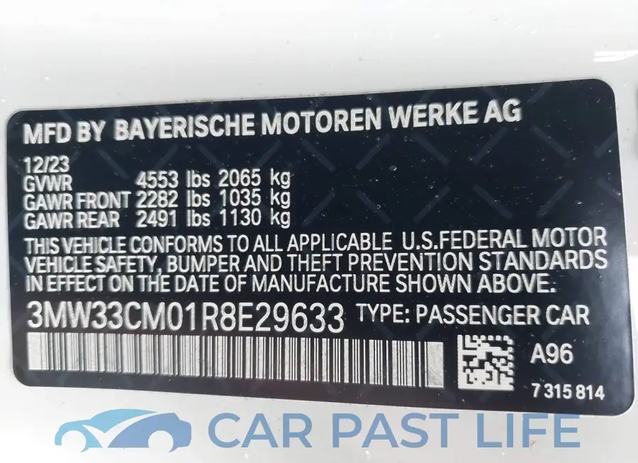 3MW33CM01R8E29633# 9