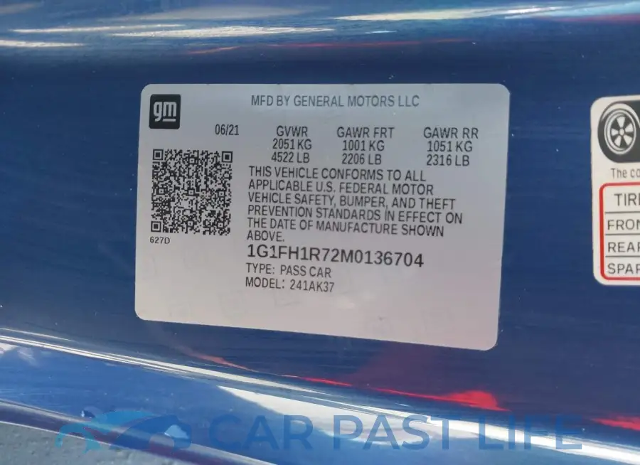 1G1FH1R72M0136704# 9
