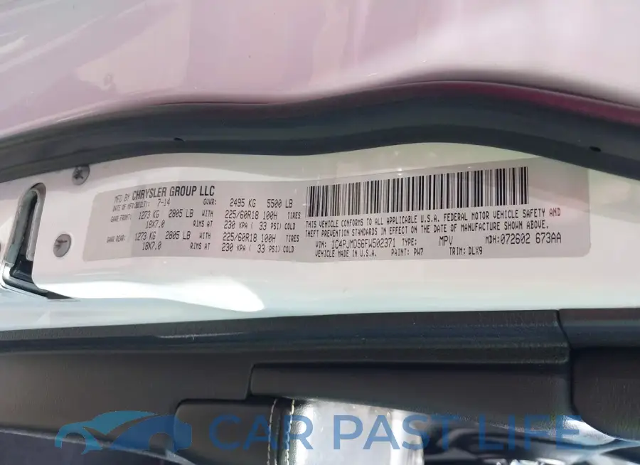 1C4PJMDS6FW502371# 9