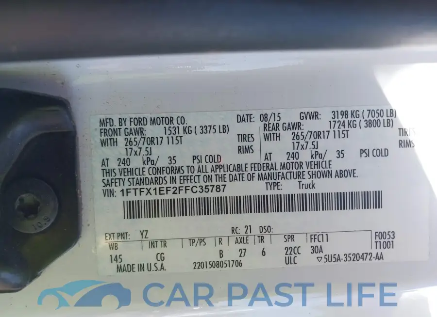 1FTFX1EF2FFC35787# 9