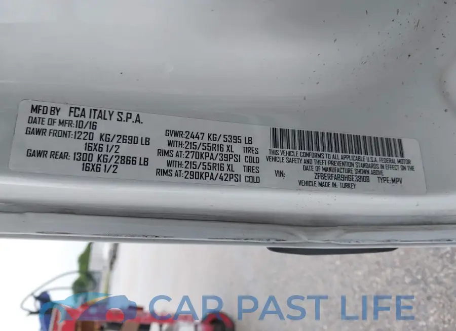 ZFBERFAB9H6E38108# 9