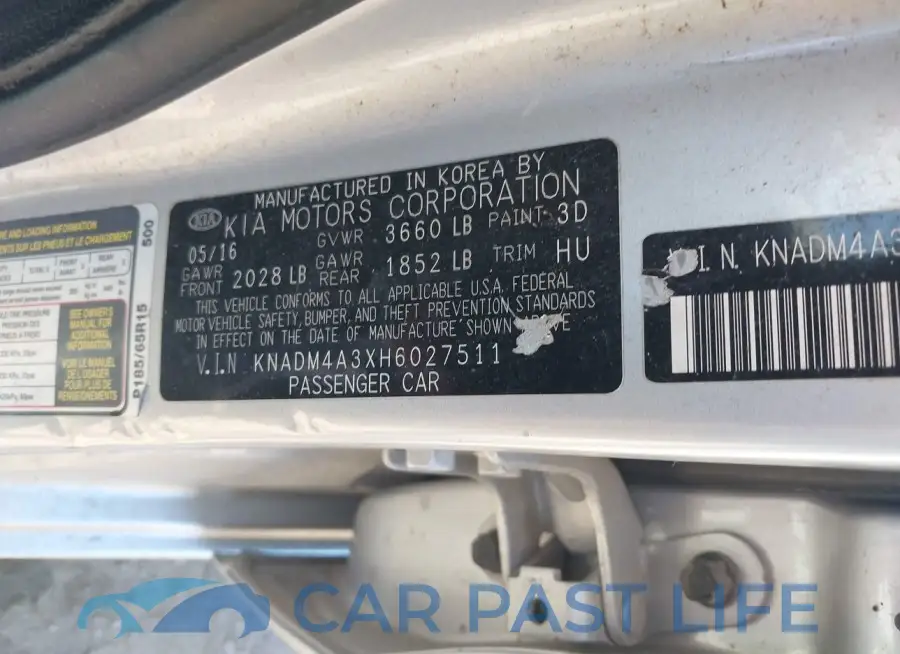 KNADM4A3XH6027511# 9