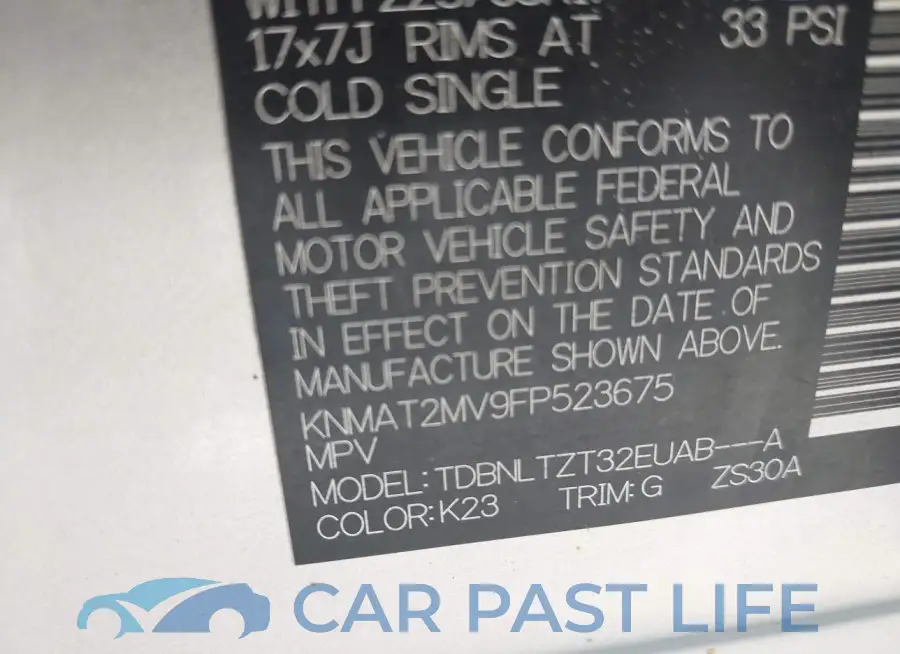 KNMAT2MV9FP523675# 9