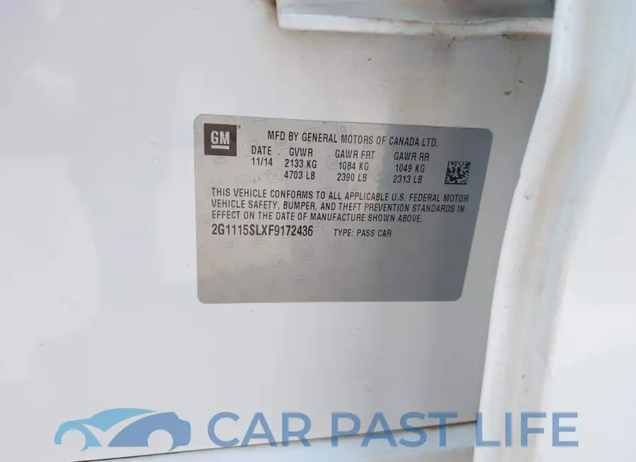 2G1115SLXF9172436# 9