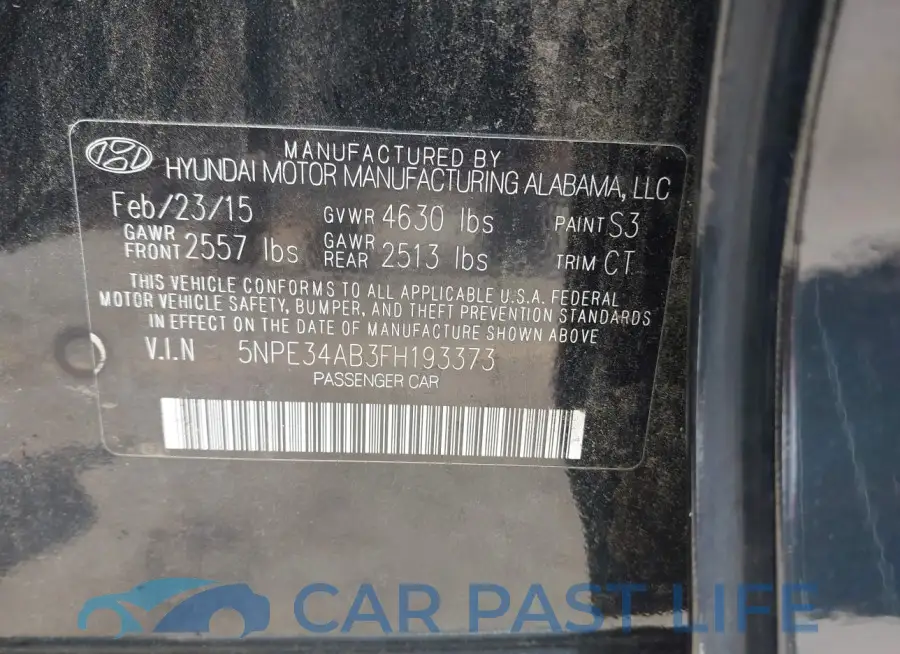 5NPE34AB3FH193373# 9