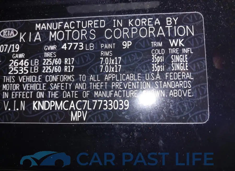 KNDPMCAC7L7733039# 9