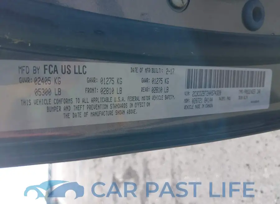 2C3CDZBT2HH574320# 9