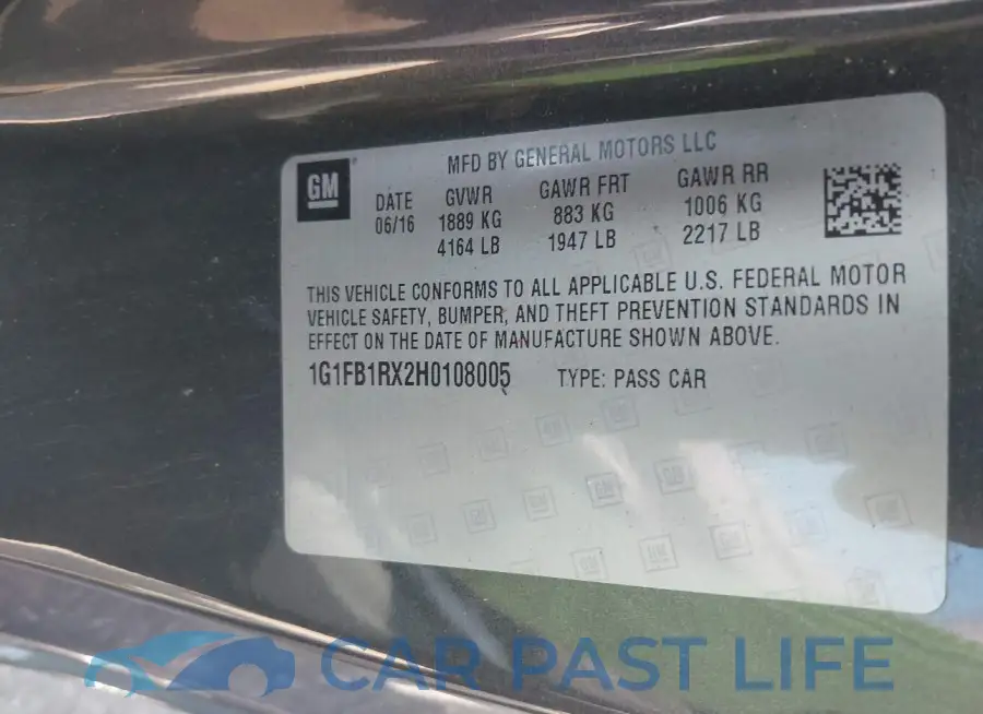 1G1FB1RX2H0108005# 9