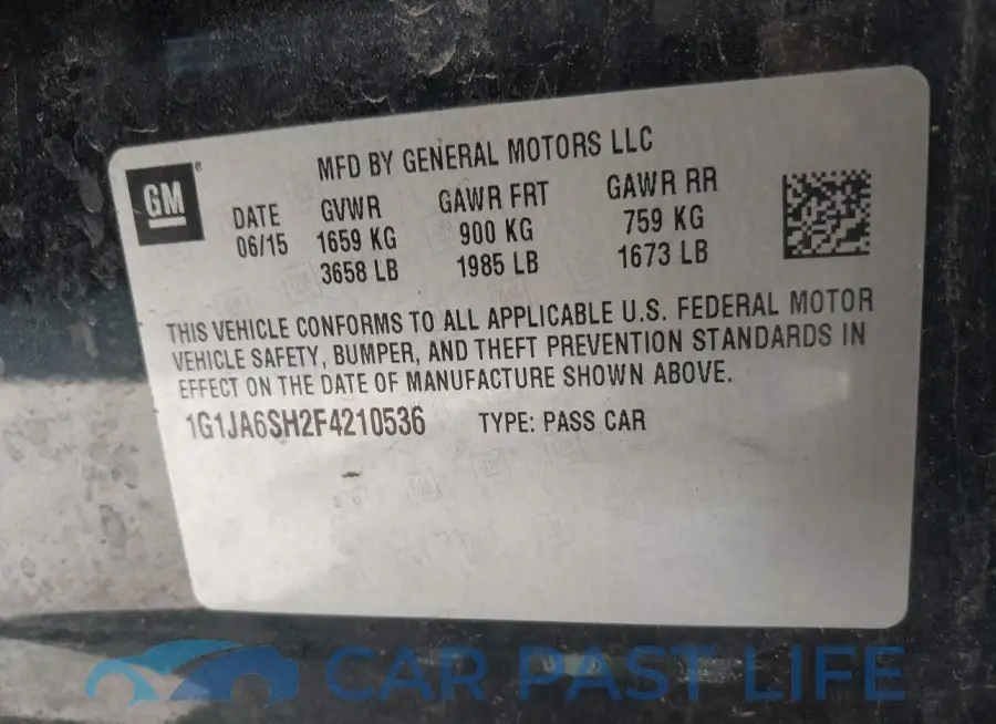 1G1JA6SH2F4210536# 9