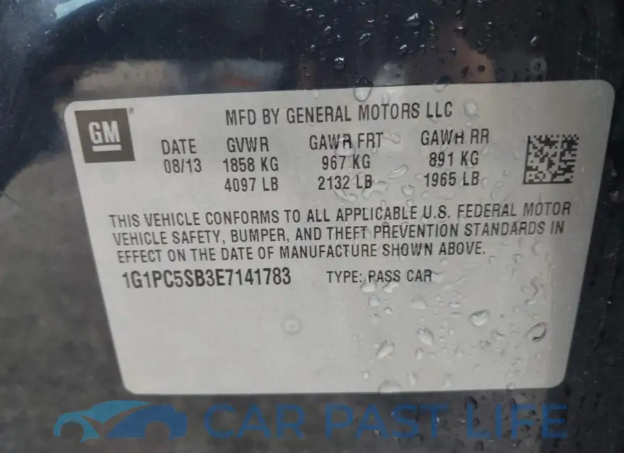 1G1PC5SB3E7141783# 9