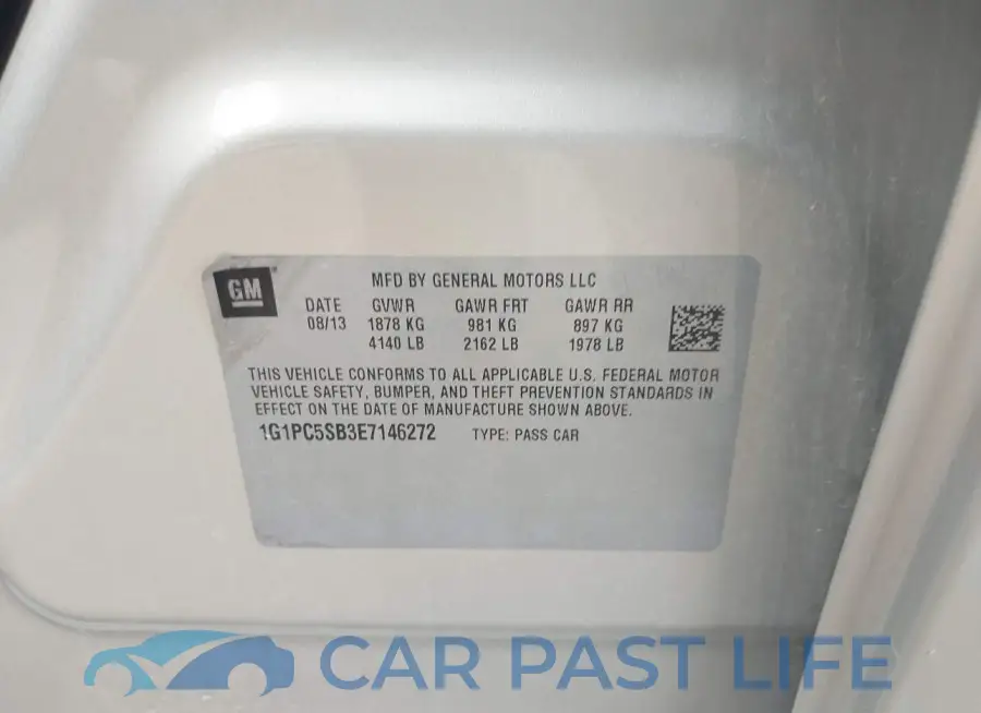 1G1PC5SB3E7146272# 9
