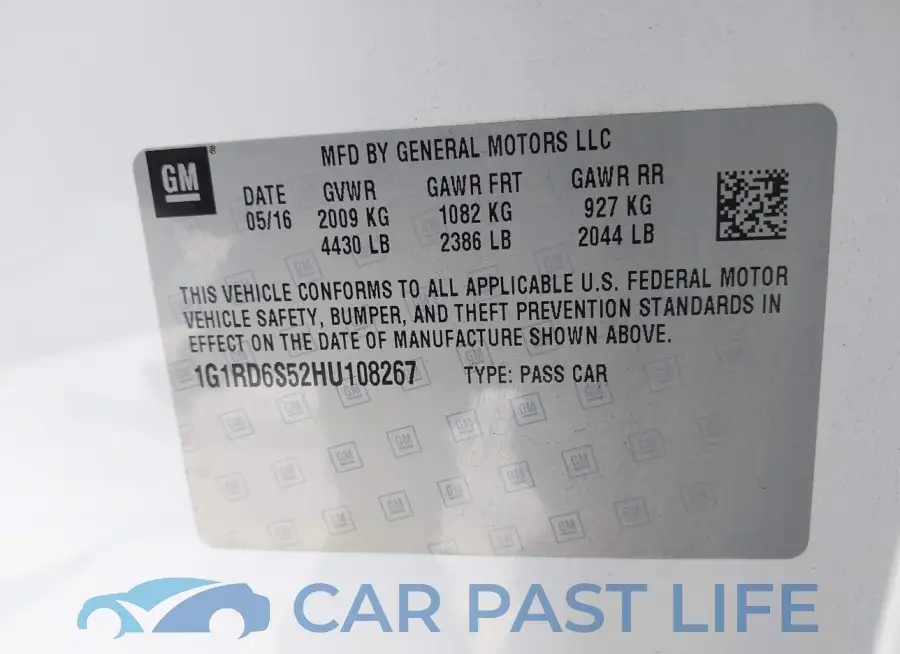 1G1RD6S52HU108267# 9