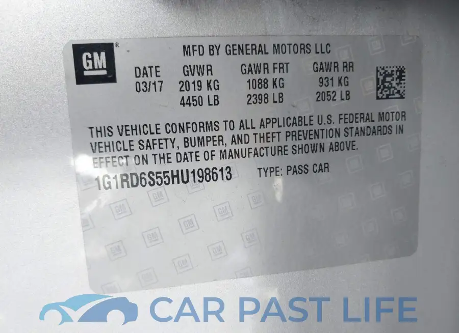 1G1RD6S55HU198613# 9