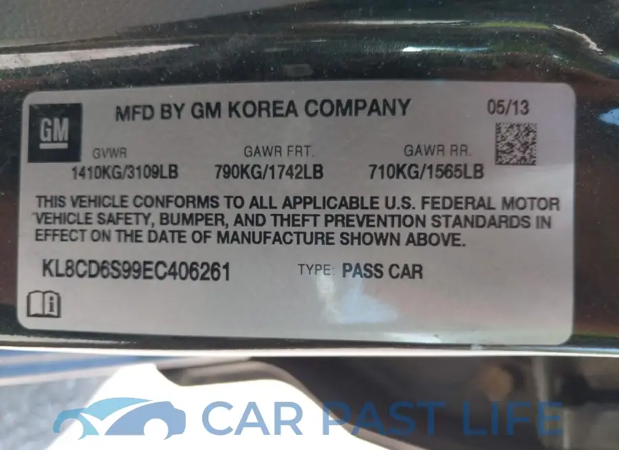 KL8CD6S99EC406261# 9