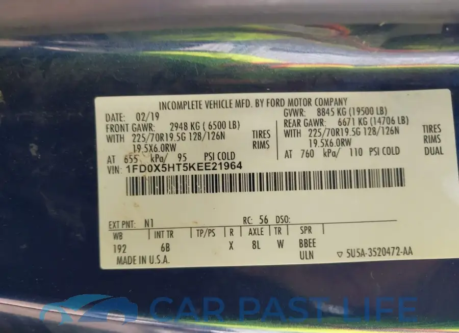 1FD0X5HT5KEE21964# 8
