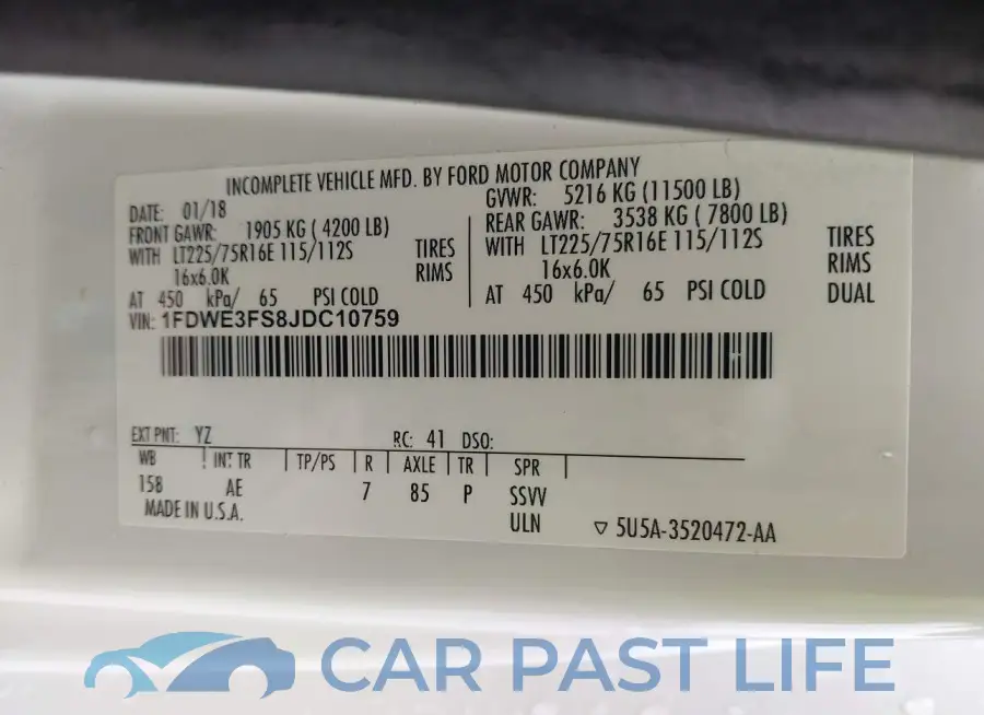 1FDWE3FS8JDC10759# 8