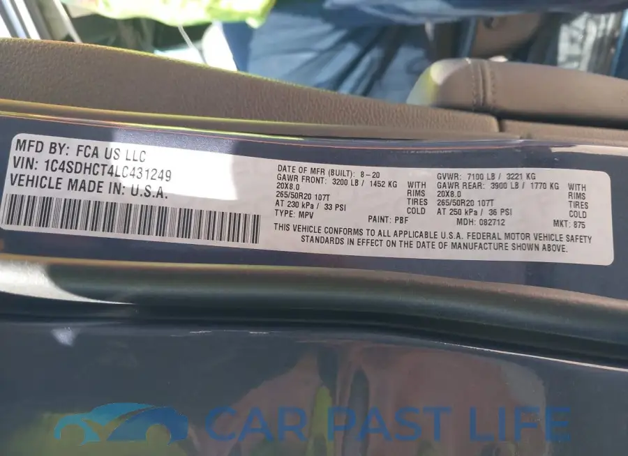 1C4SDHCT4LC431249# 9