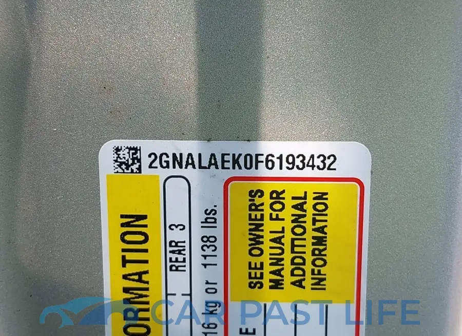 2GNALAEK0F6193432# 9