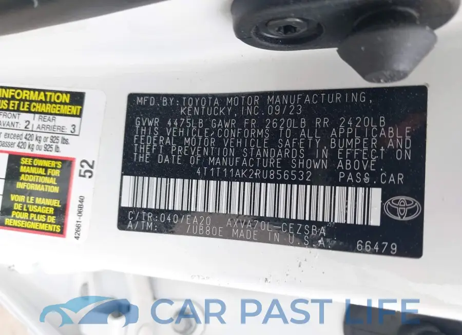 4T1T11AK2RU856532# 9