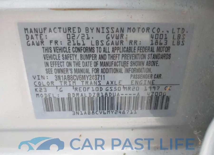 3N1AB8CV6MY248711# 9