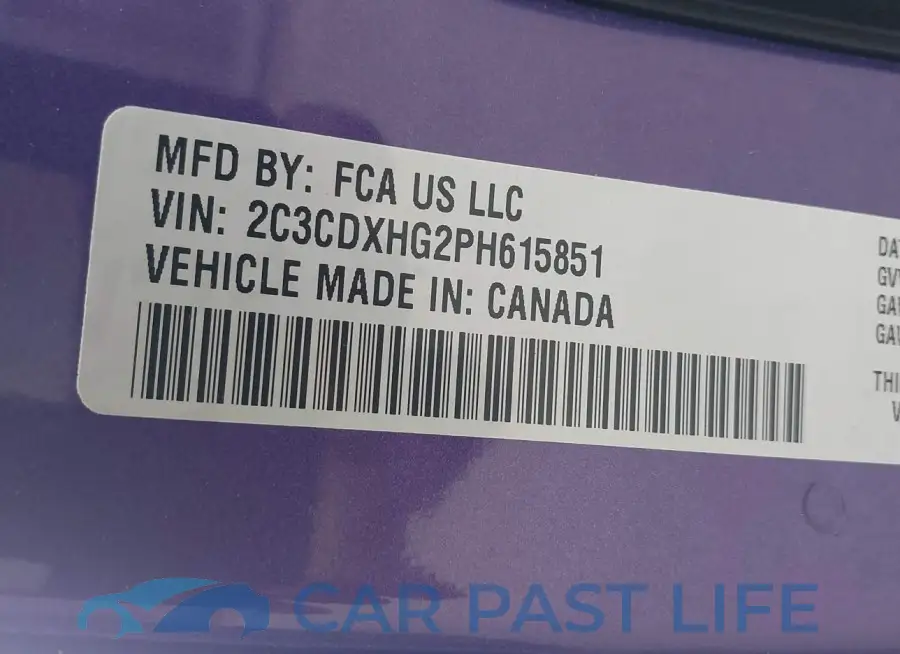 2C3CDXHG2PH615851# 9