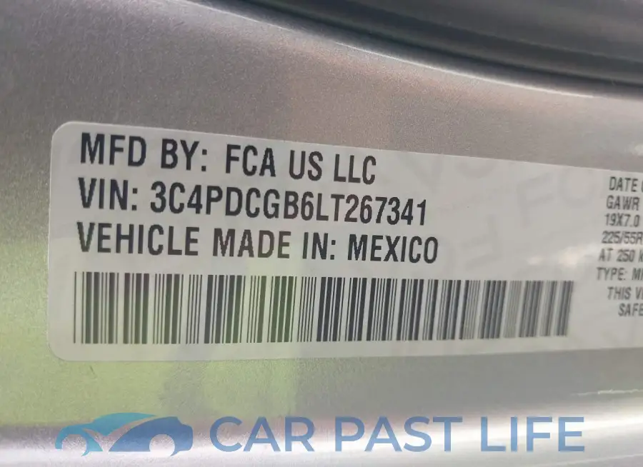 3C4PDCGB6LT267341# 9