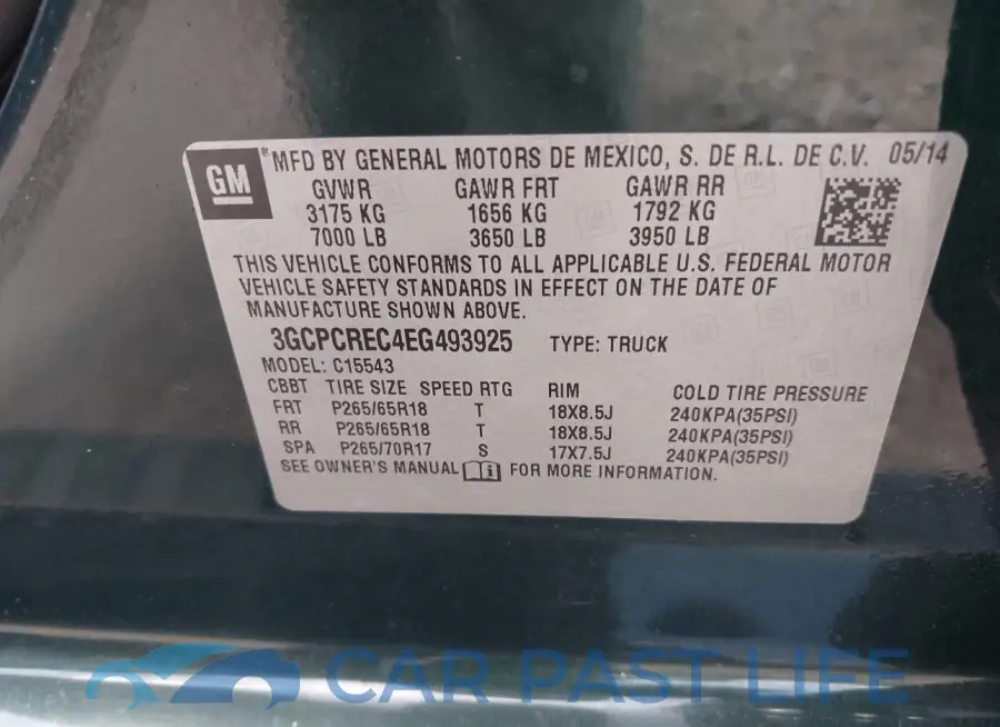 3GCPCREC4EG493925# 9