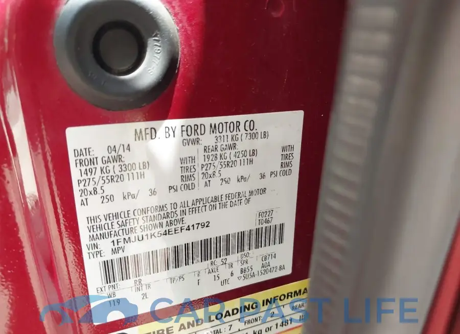 1FMJU1K54EEF41792# 9
